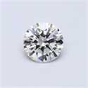 Diamante Natural 0.40 quilates, Redondo , Color H, claridad VVS2 y certificado GIA