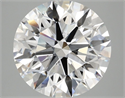 Lab Grown Diamond 5.08 Carats, Round with Ideal Cut, E Color, VS1 Clarity and Certified by IGI