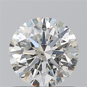 Picture of Natural Diamond 1.01 Carats, Round with Excellent Cut, J Color, SI2 Clarity and Certified by GIA