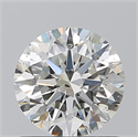 Natural Diamond 1.01 Carats, Round with Excellent Cut, J Color, SI2 Clarity and Certified by GIA