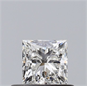 Natural Diamond 0.50 Carats, Princess with  Cut, H Color, VS2 Clarity and Certified by GIA