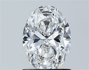 Picture of Natural Diamond 1.05 Carats, Oval with  Cut, E Color, VS2 Clarity and Certified by GIA