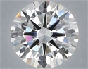 Lab Grown Diamond 6.01 Carats, Round with Excellent Cut, E Color, VVS2 Clarity and Certified by IGI