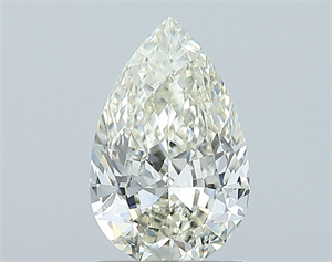 Picture of Natural Diamond 1.01 Carats, Pear with  Cut, I Color, VVS1 Clarity and Certified by IGI