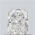 Natural Diamond 0.37 Carats, Radiant with  Cut, F Color, VS1 Clarity and Certified by GIA