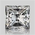 Natural Diamond 0.70 Carats, Princess with  Cut, F Color, SI2 Clarity and Certified by GIA