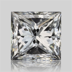 Picture of Natural Diamond 0.70 Carats, Princess with  Cut, F Color, SI2 Clarity and Certified by GIA
