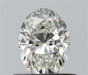 Picture of Natural Diamond 0.51 Carats, Oval with  Cut, I Color, VVS2 Clarity and Certified by IGI
