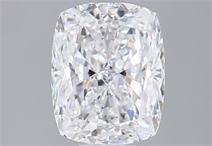 Foto Diamante Natural 0.50 quilates, Del cojín , Color D, claridad VVS2 y certificado GIA de