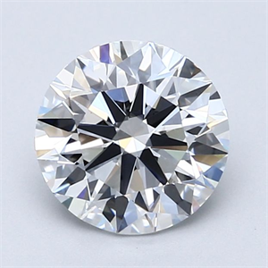 Picture of Natural Diamond 1.80 Carats, Round with Excellent Cut, D Color, VS2 Clarity and Certified by GIA