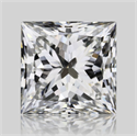 Natural Diamond 0.70 Carats, Princess with  Cut, H Color, VS2 Clarity and Certified by GIA