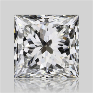 Picture of Natural Diamond 0.70 Carats, Princess with  Cut, H Color, VS2 Clarity and Certified by GIA