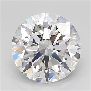Picture of Lab Grown Diamond 3.02 Carats, Round with Ideal Cut, D Color, VVS1 Clarity and Certified by IGI