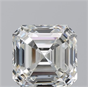 Natural Diamond 0.90 Carats, Asscher with  Cut, I Color, VVS2 Clarity and Certified by GIA