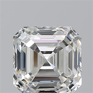 Picture of Natural Diamond 0.90 Carats, Asscher with  Cut, I Color, VVS2 Clarity and Certified by GIA