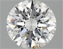 Del inventario de diamantes de laboratorio, 2.07 quilates, Redondo , Color F, claridad VVS2 y certificado IGI
