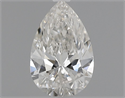 Natural Diamond 0.54 Carats, Pear with  Cut, I Color, VVS2 Clarity and Certified by GIA