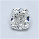 Natural Diamond 0.80 Carats, Cushion with  Cut, H Color, SI1 Clarity and Certified by GIA
