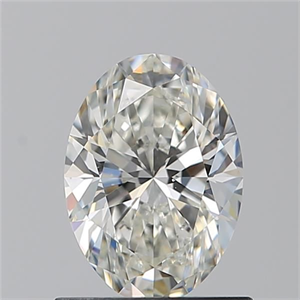 Picture of Natural Diamond 0.91 Carats, Oval with  Cut, H Color, VS2 Clarity and Certified by GIA