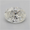 Natural Diamond 1.70 Carats, Oval with  Cut, J Color, SI2 Clarity and Certified by GIA