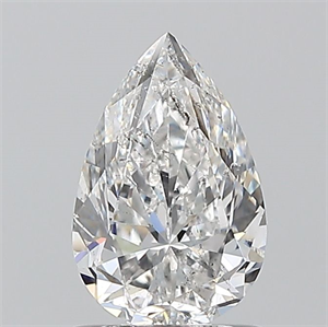 Picture of Natural Diamond 1.00 Carats, Pear with  Cut, E Color, I1 Clarity and Certified by GIA