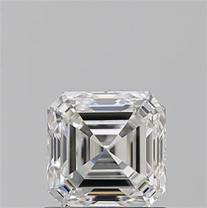 Foto Diamante Natural 1.01 quilates, Asscher , Color H, claridad IF y certificado GIA de