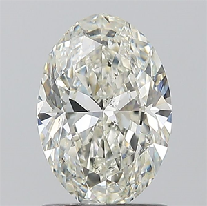 Picture of Natural Diamond 1.20 Carats, Oval with  Cut, K Color, SI2 Clarity and Certified by GIA