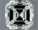 Natural Diamond 1.00 Carats, Asscher with  Cut, J Color, VVS2 Clarity and Certified by IGI