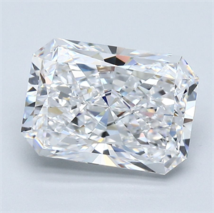 Foto Diamante Natural 3.01 quilates, Radiante , Color D, claridad VVS2 y certificado GIA de