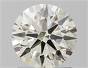 Natural Diamond 1.20 Carats, Round with Excellent Cut, J Color, VVS2 Clarity and Certified by IGI