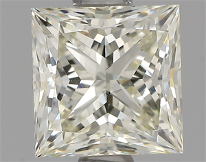 Picture of Natural Diamond 1.06 Carats, Princess with  Cut, K Color, VS2 Clarity and Certified by IGI