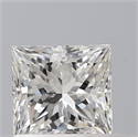 Natural Diamond 0.65 Carats, Princess with  Cut, G Color, VS2 Clarity and Certified by GIA