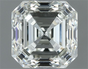 Picture of Natural Diamond 0.80 Carats, Asscher with  Cut, H Color, VS1 Clarity and Certified by IGI