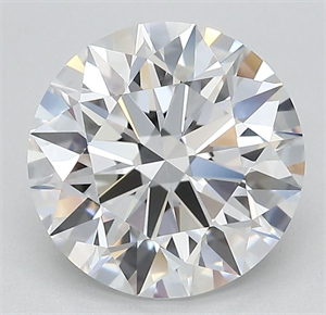 Picture of Lab Grown Diamond 2.63 Carats, Round with Ideal Cut, D Color, VVS1 Clarity and Certified by IGI