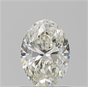 Natural Diamond 0.91 Carats, Oval with  Cut, J Color, VS1 Clarity and Certified by GIA