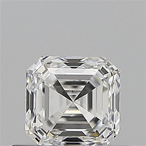 Picture of Natural Diamond 0.50 Carats, Asscher with  Cut, E Color, VS2 Clarity and Certified by GIA