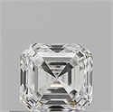 Natural Diamond 0.50 Carats, Asscher with  Cut, E Color, VS2 Clarity and Certified by GIA