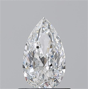 Picture of Natural Diamond 0.70 Carats, Pear with  Cut, F Color, IF Clarity and Certified by GIA