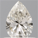 Natural Diamond 0.50 Carats, Pear with  Cut, J Color, VS2 Clarity and Certified by GIA