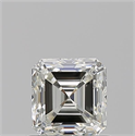 Diamante Natural 0.90 quilates, Asscher , Color J, claridad IF y certificado GIA