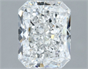 Natural Diamond 2.51 Carats, Radiant with  Cut, F Color, SI2 Clarity and Certified by GIA
