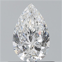 Natural Diamond 0.55 Carats, Pear with  Cut, E Color, VVS2 Clarity and Certified by GIA