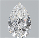 Natural Diamond 0.55 Carats, Pear with  Cut, E Color, VVS2 Clarity and Certified by GIA