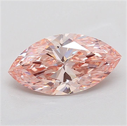 Picture of Lab Grown Diamond 2.01 Carats, Marquise with  Cut, Fancy Intense Pink Color, VS2 Clarity and Certified by IGI