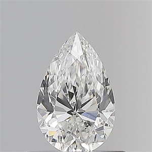 Picture of Natural Diamond 0.53 Carats, Pear with  Cut, E Color, SI1 Clarity and Certified by GIA