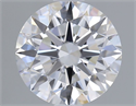 Lab Grown Diamond 1.22 Carats, Round with Ideal Cut, D Color, VVS2 Clarity and Certified by IGI