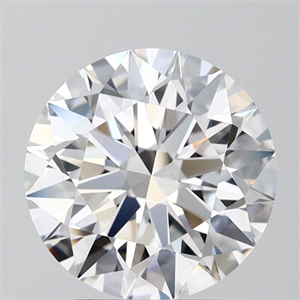 Picture of Lab Grown Diamond 3.07 Carats, Round with Ideal Cut, D Color, VS1 Clarity and Certified by IGI