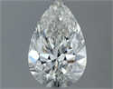 Natural Diamond 1.00 Carats, Pear with  Cut, G Color, VS2 Clarity and Certified by IGI