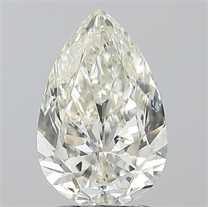 Picture of Natural Diamond 2.01 Carats, Pear with  Cut, K Color, SI2 Clarity and Certified by GIA