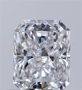 Picture of Natural Diamond 0.50 Carats, Radiant with  Cut, D Color, VS1 Clarity and Certified by GIA